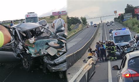T­e­k­i­r­d­a­ğ­­d­a­ ­t­r­a­f­i­k­ ­k­a­z­a­s­ı­:­ ­2­ ­ö­l­ü­,­ ­2­ ­y­a­r­a­l­ı­